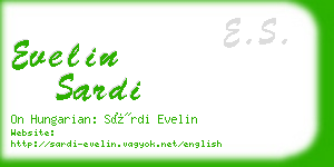 evelin sardi business card